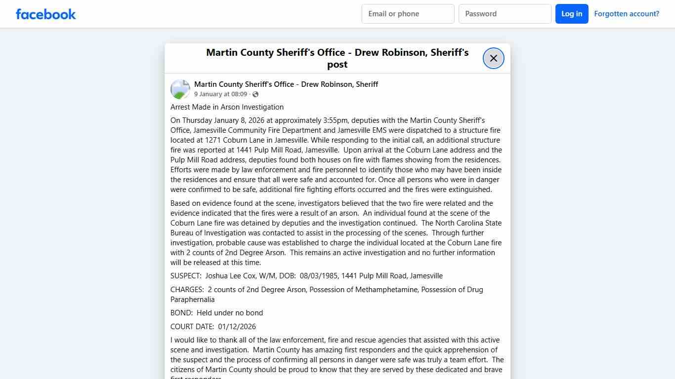 A... - Martin County Sheriff's Office - Drew Robinson, Sheriff Facebook